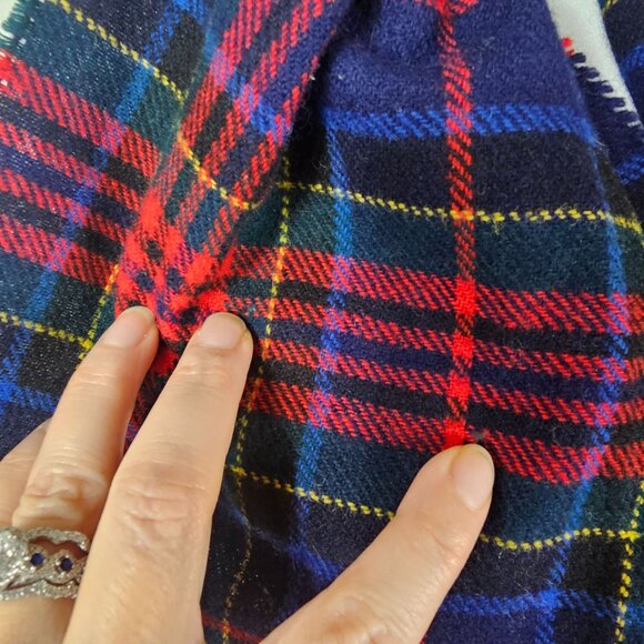 VTG B. Altman & Co. Loch Lomond Tartan Pure Wool Scarf Made in England Old Money - Picture 3 of 6